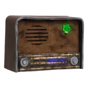Läskig Retro Radio med Ljud & Ljus