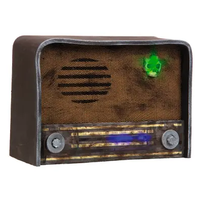 Läskig Retro Radio med Ljud & Ljus