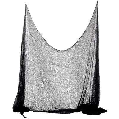 Läskigt Skynke Svart 75x300cm