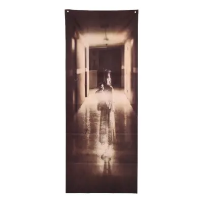 Liten Flicka i Korridor Dörrdekoration