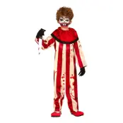 Mördarclown Jumpsuit Barn Maskeraddräkt - X-Small