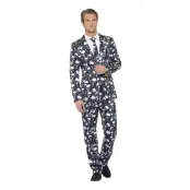 Skelett Kostym Maskeraddräkt - X-Large