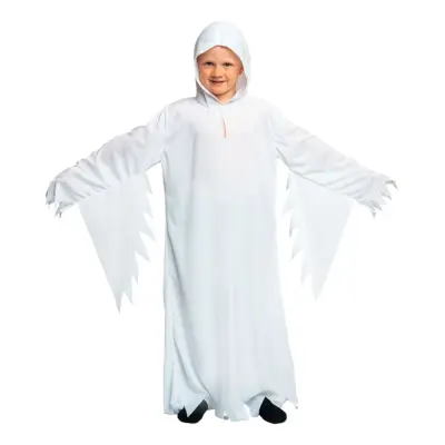 Spöke Vit Barn Maskeraddräkt - Small