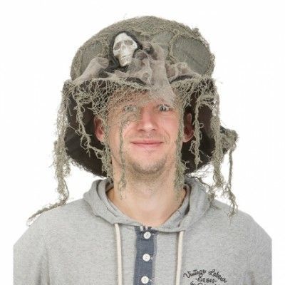 Spökhatt med Dödskalle - One size