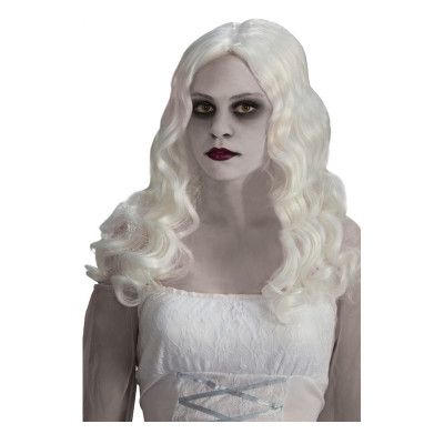 Spökkvinna Vit Peruk
