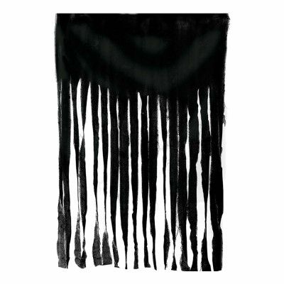 Dörrdraperi Spöklikt Svart