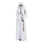 Spöknunna Vit Maskeraddräkt - Small