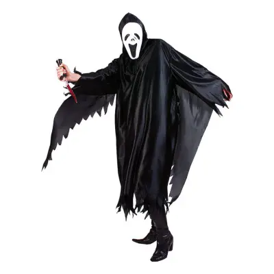 Svart Spöke Maskeraddräkt - One size