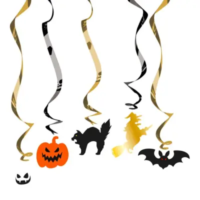 Swirls Happy Halloween Takdekoration
