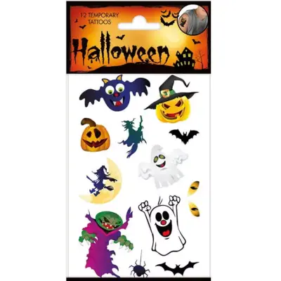 Tatueringar Kusliga/Roliga Motiv Halloween 12st