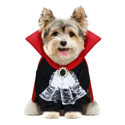 Vampyr Maskeraddräkt för Hund - Medium