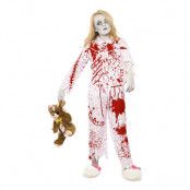 Zombieflicka i Pyjamas Barn Maskeraddräkt