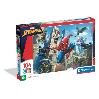 Clementoni Spiderman Pussel 104 bitar - Spiderman -  Leksaksaffären