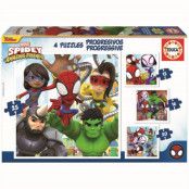 Educa Spidey and his Amazing Friends 4-pack Pussel 12-16-20-25 bitar 19295