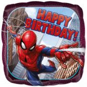 Heliumballong Spindelmannen - Happy Birthday