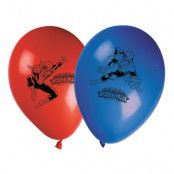Latexballonger Spider Man Röd/Blå - 8-pack