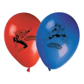 Latexballonger Spider Man Röd/Blå - 8-pack