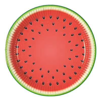 Papperstallrikar Vattenmelon
