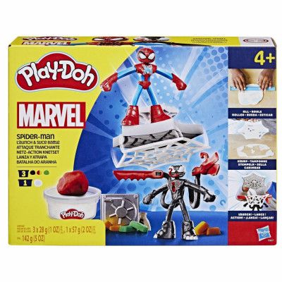 Play-Doh Marvel Spiderman Launch&Slice Lekset - Play-Doh -  Leksaksaffären