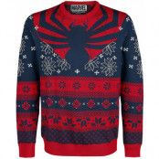 Spider-Man Christmas jumper - Spinne - L XXL - för Herr - blå/röd