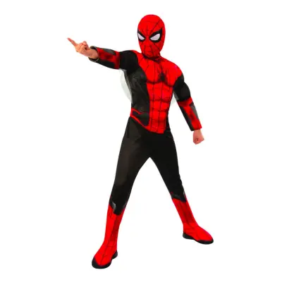 Spider-Man med Muskler Deluxe Barn Maskeraddräkt - Small