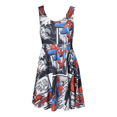 Spiderman Comic Book Klänning