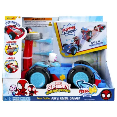 Spidey Amazing Friends Flip&Reveal Cruiser - Spidey and His Amazing Friends -  Leksaksaffären