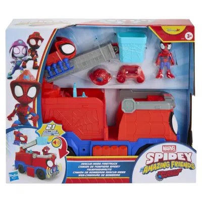 Spidey Amazing Friends Rescue Webs Firetruck - Spidey and His Amazing Friends -  Leksaksaffären