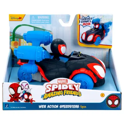 Spidey Amazing Friends Web Action Speedsters Spin - Spidey and His Amazing Friends -  Leksaksaffären