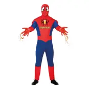 Spindelman med Dispenser Maskeraddräkt - X-Large