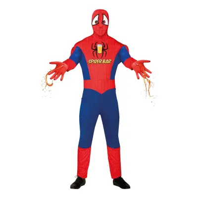 Spindelman med Dispenser Maskeraddräkt - X-Large