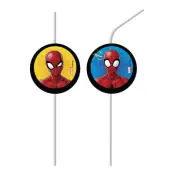 Sugrör Spiderman Team - 6-pack