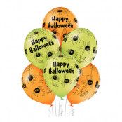 Ballonger Happy Halloween Spindlar Premium - 6-pack
