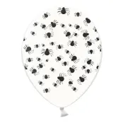 Ballonger Svarta Spindlar Transparent - 6-pack