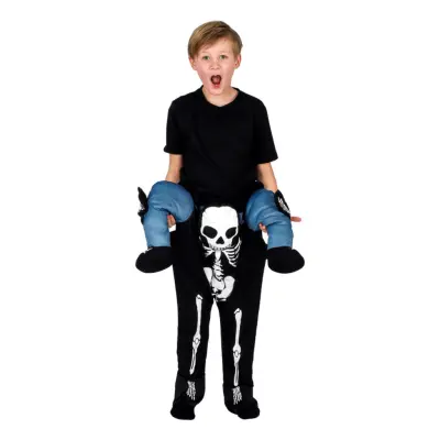 Carry Me Skelett Barn Maskeraddräkt - One size