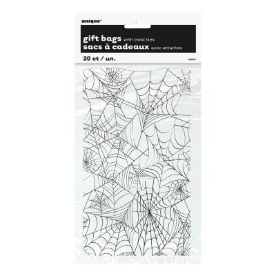 Cellofanpåsar Spindelnät - 20-pack