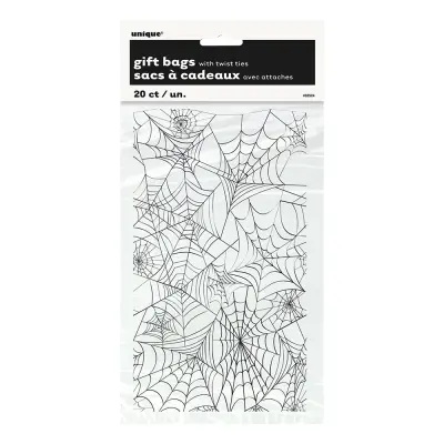 Cellofanpåsar Spindelnät - 20-pack