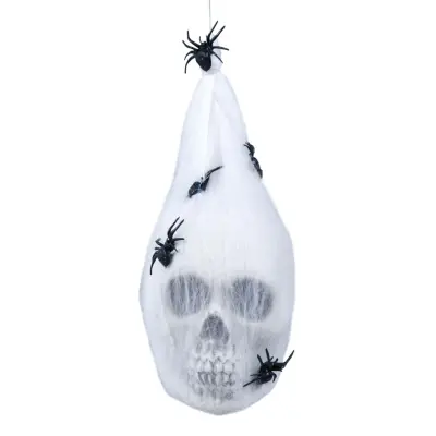 Dödskalle i Spindelväv Hängande Prop