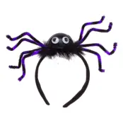 Diadem med Spindel Svart/Lila - One size