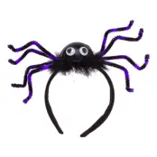 Diadem med Spindel Svart/Lila - One size