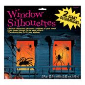 Fönster Siluetter Spindlar - 2-pack