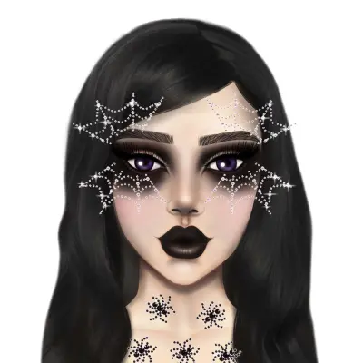 Face Jewels Spindelnät