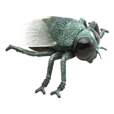 Fluga Dekoration Iriserande Grön