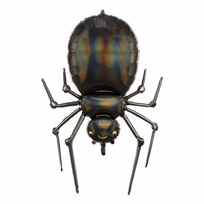 Folieballong Spindel Svart