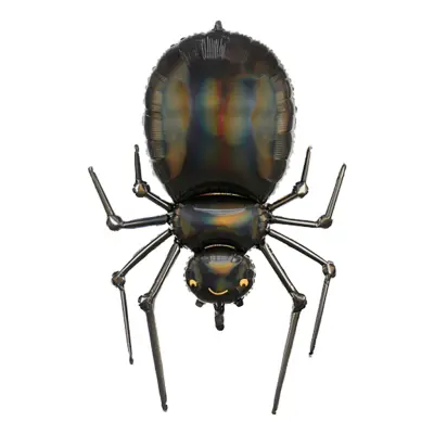 Folieballong Spindel Svart