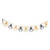 Girlang med Spindlar Svart/Orange