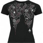 Gothicana by EMP - Gothic T-shirt - T-shirt med spindelnät - XS XXL - för Dam - svart