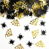 Halloween Foliekonfetti Spindlar&Spindelnät 15g