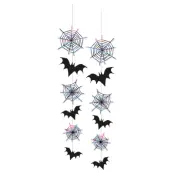 Halloween Hängande Dekoration Spindelnät&Fladdermus