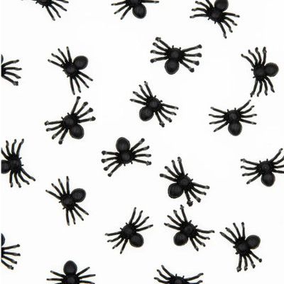 Halloween Konfetti Svarta Spindlar 100-pack